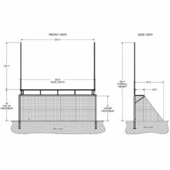 Outlet 🛒 Kwik Goal Combination Official Football/Soccer Goal 🎉 -Football Sales Store a12 565 diagram