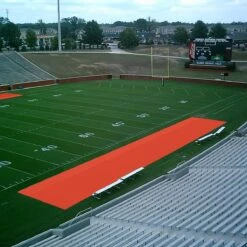 Cheapest ❤️ Aer-Flo Bench Zone Sideline Turf Protector, 15'x75' ⭐ -Football Sales Store a15 781red 22