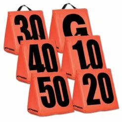 Wholesale 😀 Champro Set of 11 Solid Weighted Football Yard Markers ⭐