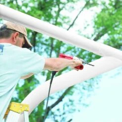 Cheapest 🧨 Bison Official High School Football Goal Posts, 4-1/2'' dia, WHITE, FB45HS-WT 🛒 -Football Sales Store a47 174 new 02