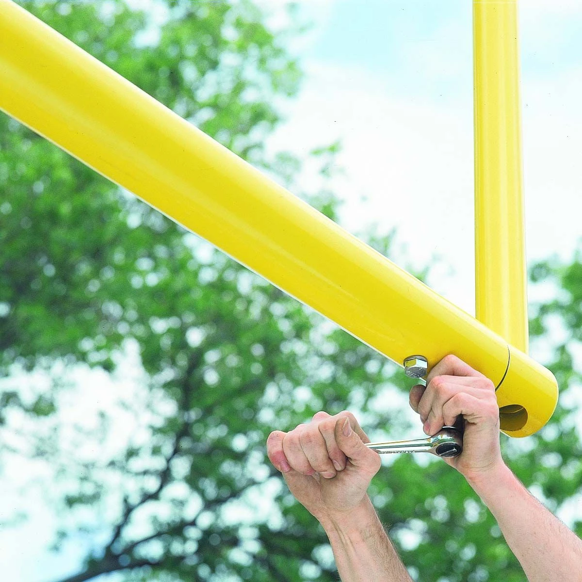 Budget π Bison Official High School Football Goal Posts, 5-9/16'' dia., YELLOW, FB55HS-SY β 6 Budget π Bison Official High School Football Goal Posts, 5-9/16'' dia., YELLOW, FB55HS-SY β - Image 6