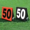 Brand new 💯 Fisher set of 11 Triangular Football Sideline Markers White Numbers on Black ❤️